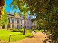 Autumn in the garden of Hotel Groslot in the French city of Orleans