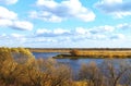 Beautiful autumn landscape in clear, sunny weather. Royalty Free Stock Photo