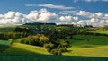 Beautiful autumn landscape. Colourful nature in autumn time. Highlands - Czech Republic