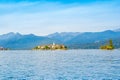 Beautiful autumn landscape of the Isola Pescatori, Italy