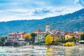 Beautiful autumn landscape of the Isola Pescatori, Italy