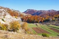 Beautiful autumn landscape. Montenegro, Lovcen National Park