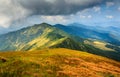 Beautiful autumn landscape in the mountains.