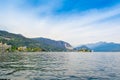 Beautiful autumn landscape of Stresa town, Italy Royalty Free Stock Photo