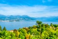 Beautiful autumn landscape of Stresa town, Italy Royalty Free Stock Photo