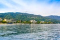 Beautiful autumn landscape of Stresa town, Italy Royalty Free Stock Photo