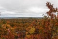 Beautiful autumn landscape, Thomas Rock, Marquette County, Michigan