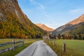Beautiful Autumn landscape under The Alps, Austria