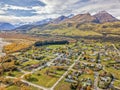 The beautiful autumn lookout of Glenorchy Royalty Free Stock Photo