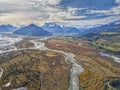 The beautiful autumn lookout of Glenorchy Royalty Free Stock Photo