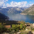 Montenegro. View of Kotor Bay Royalty Free Stock Photo