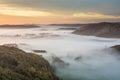 Beautiful Autumn Morning Fog.