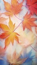 Beautiful autumn nature with vibrant and warm colors. Generative AI illustrations Royalty Free Stock Photo
