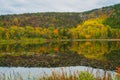 Beautiful autumn reflections in Acadia National Park, Maine, Royalty Free Stock Photo