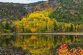 Beautiful autumn reflections in Acadia National Park, Maine, Royalty Free Stock Photo