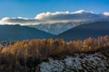 Beautiful Autumn Scenery in the Carpathian Mountains Royalty Free Stock Photo