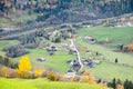 Beautiful Autumn Scenery of European Countryside, Austria, Europe