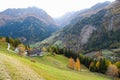 Beautiful Autumn Scenery of European Countryside, Austria, Europe