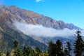 Beautiful autumn scenery in Hailuogou glaciers park Royalty Free Stock Photo