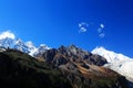 Beautiful autumn scenery in Hailuogou glaciers park Royalty Free Stock Photo