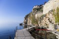 Beautiful autumn scenery in lake Ohrid