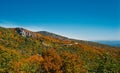 Beautiful autumn scenery in North Carolina. Royalty Free Stock Photo