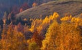 Beautiful autumn scenery in a remote mountain location