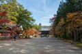 Beautiful autumn season in Jingo-ji temple.