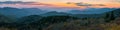 Scenic sunset, Blue Ridge Mountains, North Carolina Royalty Free Stock Photo
