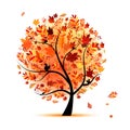 Beautiful autumn tree for your design Royalty Free Stock Photo