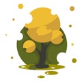 Beautiful autumn tree for your design illustration art Royalty Free Stock Photo