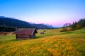 Beautiful autumn view of Bavarian Alps, Germany Royalty Free Stock Photo