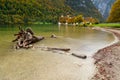View on KÃÂ¶nigssee lake during autumn, Berchtesgaden, Bavaria, Germany Royalty Free Stock Photo