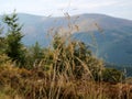 Beautiful autumn view of the neighboring hills