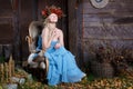 Beautiful autumn woman Royalty Free Stock Photo