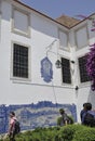 Lisbon, 14th July: Igreja de Santa Luzia Church azulejo decoration from Alfama district in Lisbon