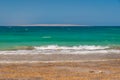 Beautiful azure red sea with waves and rocks in Egypt Royalty Free Stock Photo