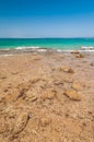 Beautiful azure red sea with waves and rocks in Egypt Royalty Free Stock Photo