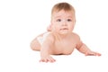 Beautiful baby creeps Royalty Free Stock Photo