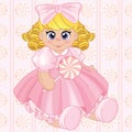 Beautiful baby girl doll toy