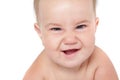 Beautiful baby over white background Royalty Free Stock Photo