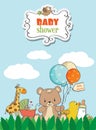 Beautiful baby shower card