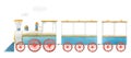 Beautiful baby stock illustration with cute watercolor train.