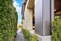 Beautiful back yard exterior with view of the deck