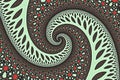 Beautiful Background abstract Illustration Multi color fractal spiral lines effect for creative graphic design, imagination and