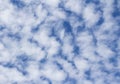 Beautiful background of Altocumulus Cloud on the blue sky