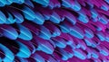 Beautiful Background Of Blue Iridescent Feathers Royalty Free Stock Photo