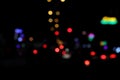 Beautiful background on dark, out of Focus Lights during the Night Royalty Free Stock Photo