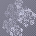 Cool snowflakes background