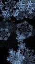 Cool snowflakes background